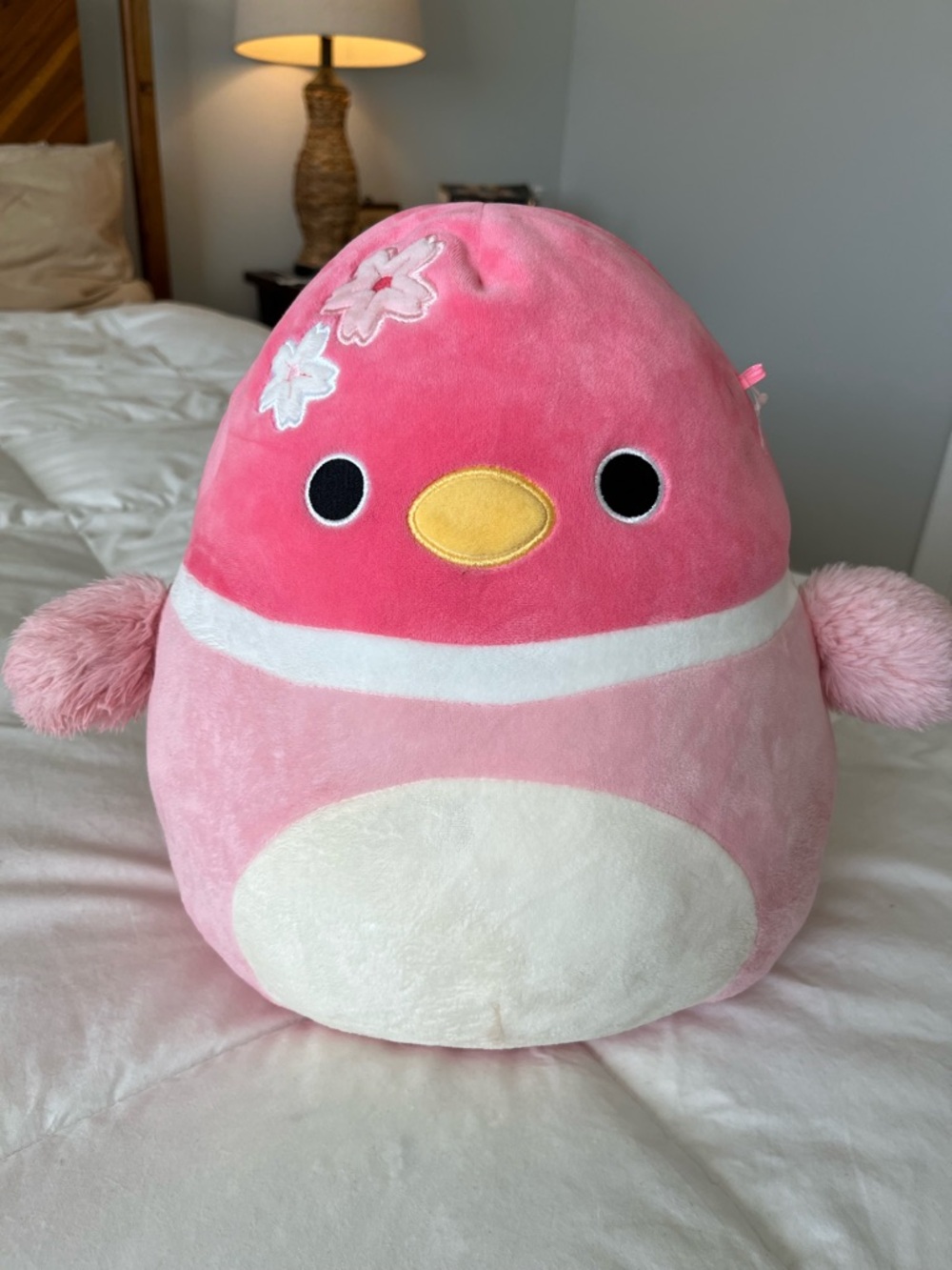 Squishmallows Sonja Sakura Duck 12 Pink Cherry Blossom Plush
